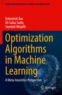 Buchtitel: "Optimization Algorithms in Machine Learning". Autoren: Debashish Das, Ali Safaa Sadiq, Seyedali Mirjalili.