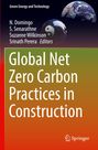 Titel: Global Net Zero Carbon Practices in Construction. Logos: Springer, Weltkugel und Yin-Yang-Symbol.