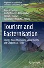 Cover mit Text: "Tourism and Easternisation". Reisfelder als Hintergrund.
