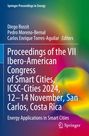 "Proceedings of the VII Ibero-American Congress of Smart Cities, ICSC-Cities 2024, 12-14 November, San Carlos, Costa Rica." Buntes, abstraktes Muster.