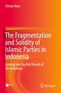 Firman Noor, Titel: The Fragmentation and Solidity of Islamic Parties in Indonesia. Farbverlauf von Rot zu Orange.