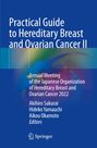 „Practical Guide to Hereditary Breast and Ovarian Cancer II“. Blaue Abdeckung mit abstraktem Farbverlauf.