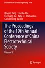 Text: "The Proceedings of the 19th Annual Conference of China Electrotechnical Society, Volume IX." Rot-blauer Hintergrund mit Springer-Logo.