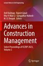 "Advances in Construction Management" ist der Titel. Rotes Design, Springer-Logo unten rechts.