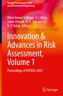 Titel: "Innovation & Advances in Risk Assessment, Volume 1". Bunte, abstrakte Farbverläufe im Hintergrund. Springer-Logo unten.