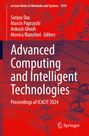 Titel: "Advanced Computing and Intelligent Technologies". Hintergrund: Netzwerk-Muster in Rot. Springer-Logo.