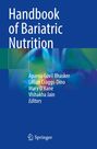 Text: "Handbook of Bariatric Nutrition" und Namen der Herausgeber. Buntes Hintergrundmuster, blau dominierend. Springer-Logo.
