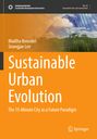 „Sustainable Urban Evolution: The 15-Minute City as a Future Paradigm“; Autoren: Madiha Bencekri, Seungjae Lee; Springer-Logo; Illustration von Glasgebäude mit Bäumen im Hintergrund.