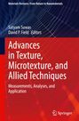 "Advances in Texture, Microtexture, and Allied Techniques" von Satyam Suwas und David P. Field. Springer-Logo unten.