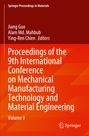 „Proceedings of the 9th International Conference on Mechanical Manufacturing Technology and Material Engineering.“ Oben ist ein roter Hintergrund, unten orange. Springer-Logo unten rechts.