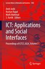 Titel: "ICT: Applications and Social Interfaces. Proceedings of ICTCS 2024, Volume 7". Hintergrund in Rot. Springer-Logo.