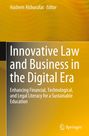 Text: "Innovative Law and Business in the Digital Era." Orange Hintergrund mit Wellenmuster. Springer-Logo unten rechts.
