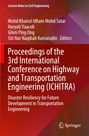 Titel: "Proceedings of the 3rd International Conference on Highway and Transportation Engineering (ICHITRA)". Roter Hintergrund.