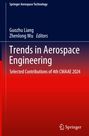 Titel: Trends in Aerospace Engineering. Rote und dunkelblaue Farbverläufe mit weißem Text.