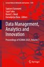 Titel: Data Management, Analytics and Innovation. Autoren: Saptarsi Goswami, Sajal Saha, Romit S. Beed, Kanadpriya Basu. Rotes Netzwerk-Motiv.
