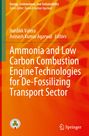 „Ammonia and Low Carbon Combustion Engine Technologies for De-Fossilizing Transport Sector“ auf orange Hintergrund. Springer-Logo.