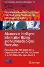 Der Titel lautet: "Advances in Intelligent Information Hiding and Multimedia Signal Processing". Ein technisches Design ziert den Hintergrund.