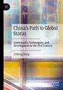 Buchtitel: "China's Path to Global Status." Autor: Lisheng Dong. Abstrakte, bunte Hintergrundillustration.