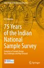 Text über indische National Sample Survey. Hintergrund mit Münzen, ein Institut-Logo und Springer-Logo.