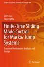 Weiße Schrift auf orangefarbenem Hintergrund: "Finite-Time Sliding Mode Control for Markov Jump Systems". Zahnrad-Grafik. Springer-Logo.