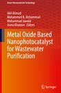 Titel: "Metal Oxide Based Nanophotocatalyst for Wastewater Purification". Hintergrund in Rot-Orange mit Wabenmuster.