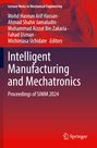Titel: "Intelligent Manufacturing and Mechatronics". Hintergrund: technische Zahnräder und Zeichnungen in Rot.