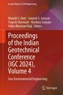 "Proceedings of the Indian Geotechnical Conference (IGC 2024), Volume 4. Orange-Rot-Töne mit Springer-Logo."