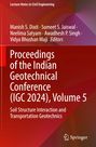Text: "Proceedings of the Indian Geotechnical Conference (IGC 2024), Volume 5". Roter Hintergrund, Springer-Logo unten.