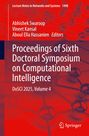 "Proceedings of Sixth Doctoral Symposium on Computational Intelligence. DoSCI 2025, Volume 4." Rotes, technisches Hintergrundmuster.