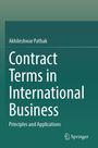 Titel: "Contract Terms in International Business". Autor: Akhileshwar Pathak. Logo unten rechts. Hintergrund: grün.