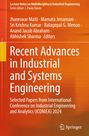 "Recent Advances in Industrial and Systems Engineering" steht auf einem orangefarbenen Buchcover mit Springer-Logo.