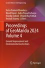 „Proceedings of GeoMandu 2024 Volume 4: Ground Improvement and Environmental Geotechnics“, rote und violette Farbverläufe.