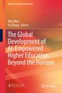 „The Global Development of AI-Empowered Higher Education: Beyond the Horizon“. Dynamischer orange-roter Hintergrund.