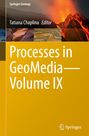 Titel: "Processes in GeoMedia—Volume IX". Oben Naturaufnahmen, unten gelber Hintergrund mit Springer-Logo.
