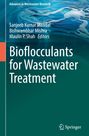 Text: "Advances in Wastewater Research", "Bioflocculants for Wastewater Treatment". Grafik von Wasserwirbeln oben. Springer-Logo unten.
