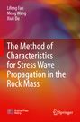 Text: "The Method of Characteristics for Stress Wave Propagation in the Rock Mass." Autoren: Lifeng Fan, Meng Wang, Xiuli Du. Bunte abstrakte Hintergrundfarben.