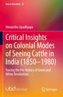 Titel: "Critical Insights on Colonial Modes of Seeing Cattle in India (1850–1980)", bunte Farbverläufe, Logo von Springer.