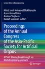 Titel: "Proceedings of the Annual Congress of the Asia-Pacific Society for Artificial Organs". Bunte Streifen, Springer-Logo.