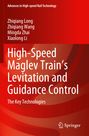 Text: "High-Speed Maglev Train’s Levitation and Guidance Control". Roter Hintergrund mit abstrakten Formen. Springer-Logo unten.