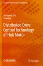 Text: Key Technologies on New Energy Vehicles. Shaopeng Zhu, Chao Lyu. Das Design ist orange mit Kreismuster.