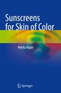 "Sunscreens for Skin of Color" und "Renita Rajan" stehen auf blauem Hintergrund mit buntem, abstraktem Muster. Unten ein Springer-Logo.