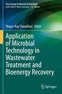 Titel: Application of Microbial Technology in Wastewater Treatment and Bioenergy Recovery. Grüner Hintergrund, Springer-Logo.