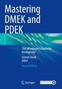 "Mastering DMEK and PDEK", "Thin Membrane Endothelial Keratoplasty", Soosan Jacob als Editor. Abstrakte, wellenartige Grafik.