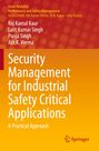 „Security Management for Industrial Safety Critical Applications“ in weiß auf orange. Autoren: Raj Kamal Kaur et al.