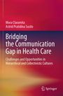 „Bridging the Communication Gap in Health Care“ von Mora Claramita und Astrid Pratidina Susilo. Farbverlauf von Rot zu Violett.