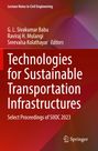 "Technologies for Sustainable Transportation Infrastructures" in Weiß auf rotem Hintergrund. Springer-Logo unten.