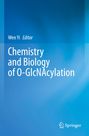 "Wen Yi, Editor, Chemistry and Biology of O-GlcNAcylation." Ein blaues, strukturiertes Cover mit Springer-Logo.