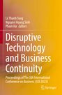 Disruptive Technology and Business Continuity. Bunte Farbverläufe in Gelb und Rot. Springer-Logo unten rechts.