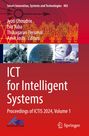Titel: "ICT for Intelligent Systems". Namen: Jyoti Choudrie, Eva Tuba, Thinagaran Perumal, Amit Joshi. Unten Logos von KES und Springer.