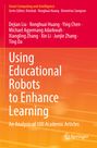 Titel: "Using Educational Robots to Enhance Learning". Autoren und Serie oben. Logo unten. Hintergrund in Orange- und Rottönen.